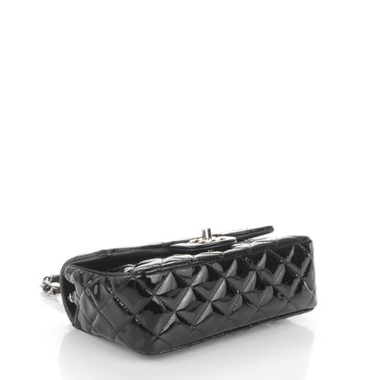 Chanel Patent Calfskin Quilted Mini Rectangular Flap Black 4 of 7