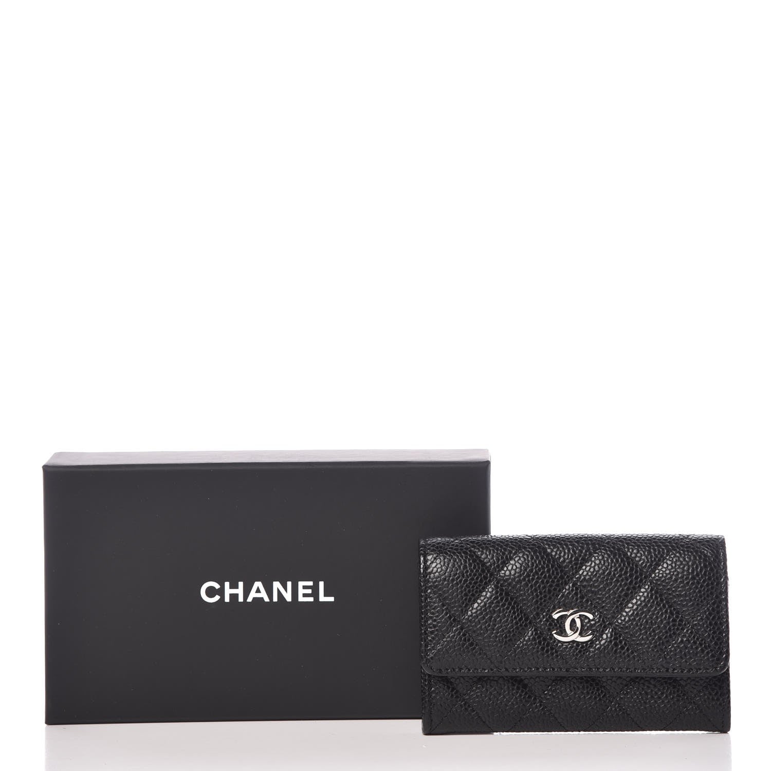 Chanel Caviar Quilted Flap Card Holder Black 9 of 9