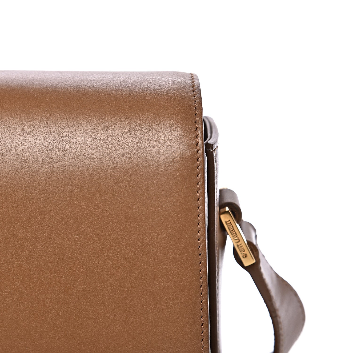 Saint Laurent Smooth Calfskin Medium Classic Monogram Universite Bag Dark Beige 10 of 17