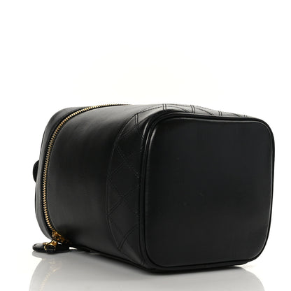 Chanel Lambskin Vanity Cosmetic Case Black 4 of 11