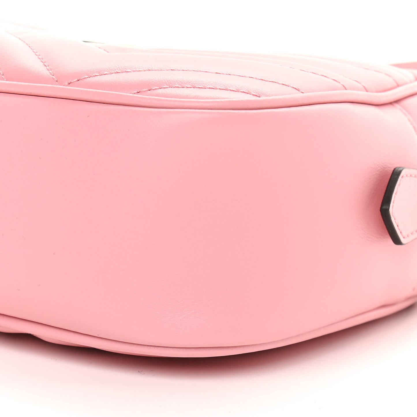 Calfskin Matelasse Small GG Marmont Chain Shoulder Bag Wild Rose