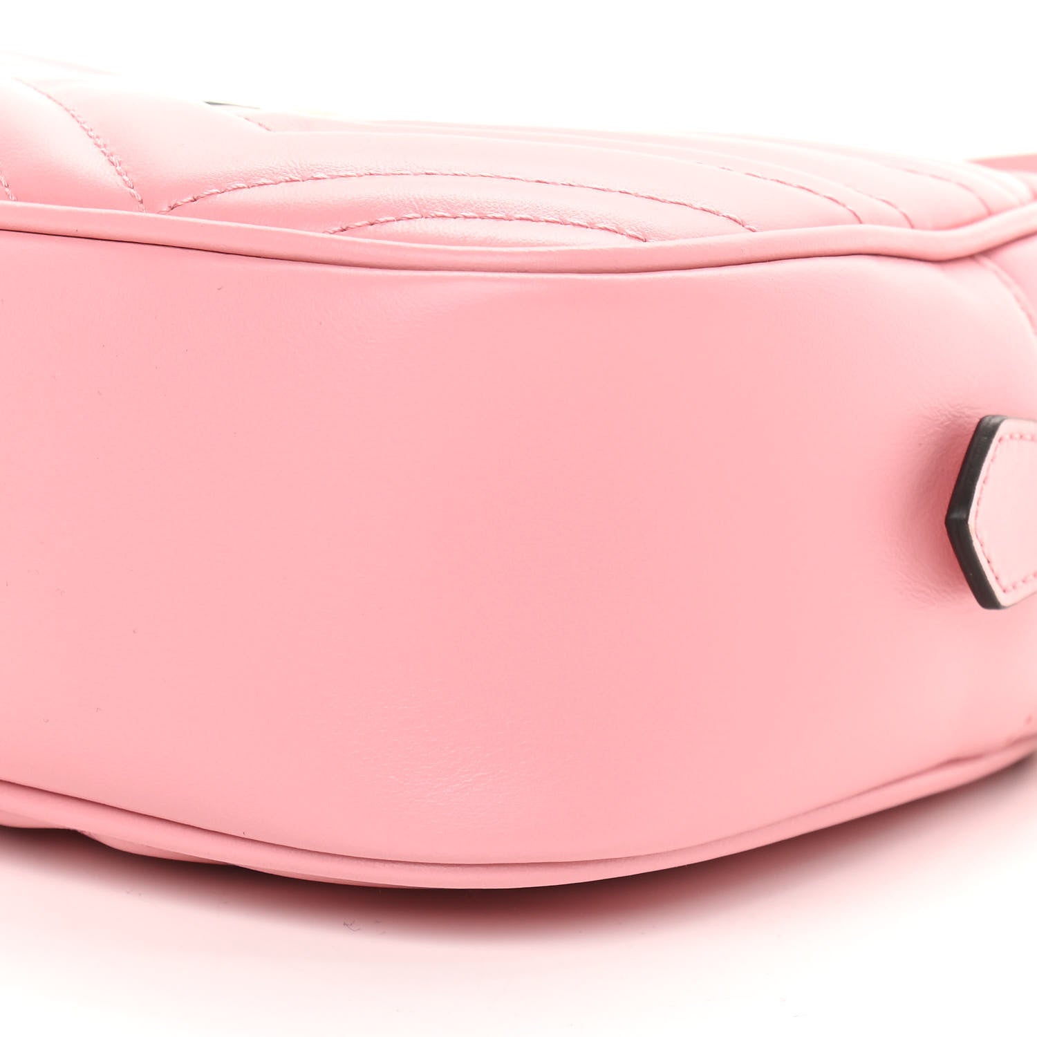 Gucci Calfskin Matelasse Small GG Marmont Chain Shoulder Bag Wild Rose 9 of 9