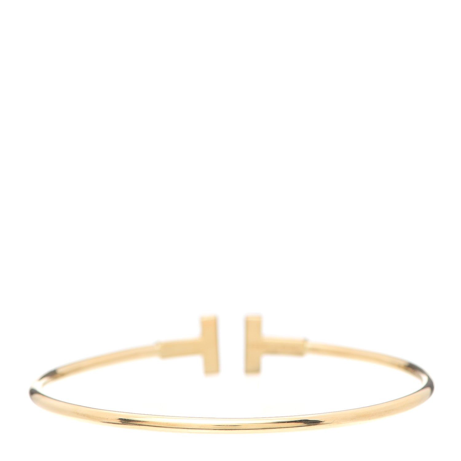 Tiffany 18K Yellow Gold T Wire Bracelet 3 of 5