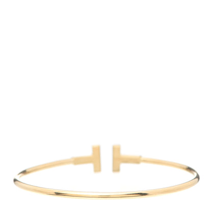 Tiffany 18K Yellow Gold T Wire Bracelet 3 of 5