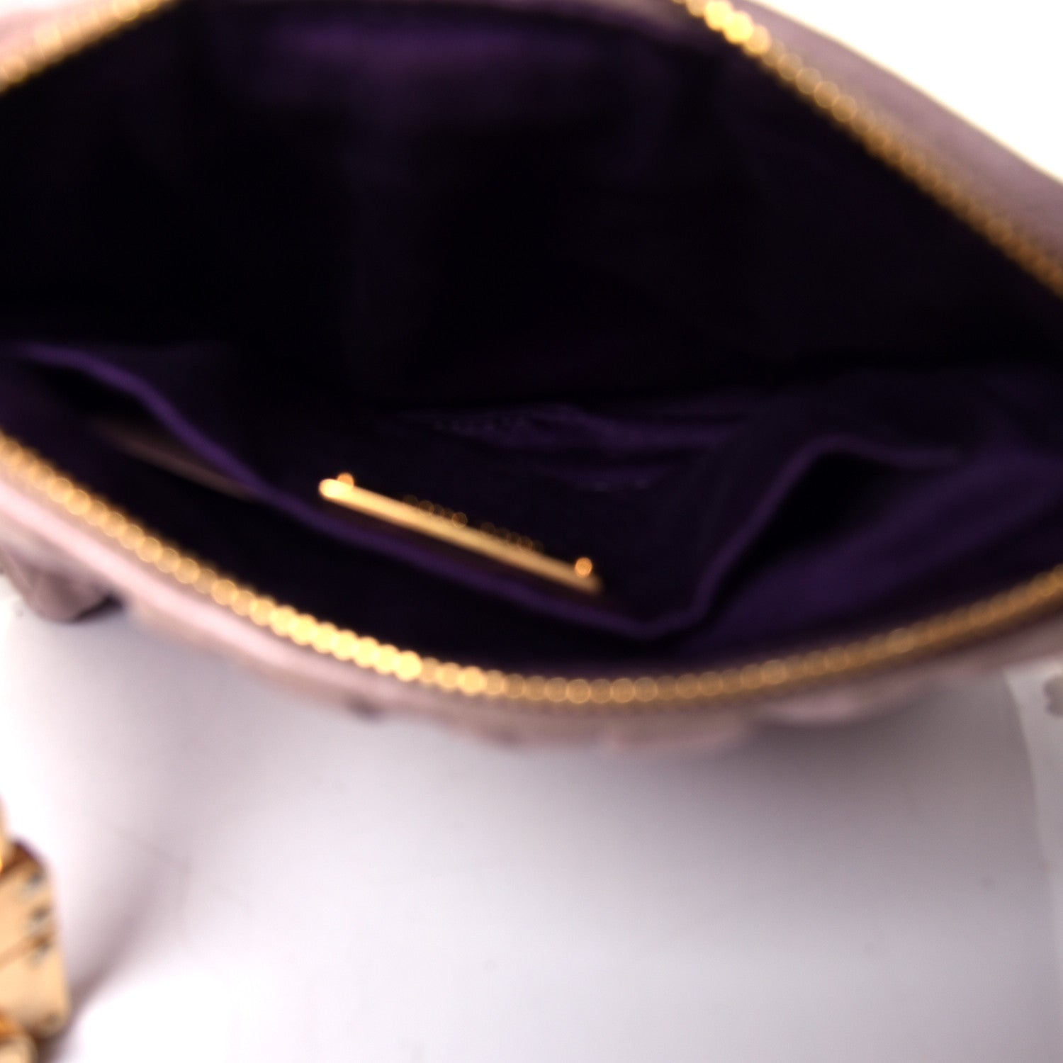Miu Miu Vitello Lux Matelasse Shoulder Bag Loto 4 of 4
