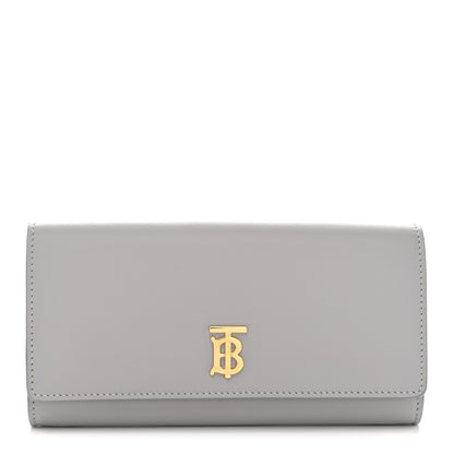 Burberry Calfskin Halton 2 Continental Wallet Heather Melange 1 of 9
