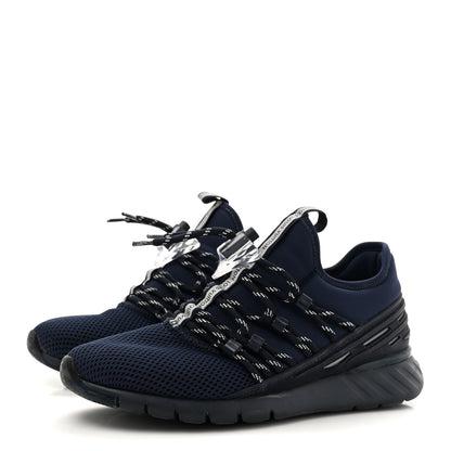 Louis Vuitton Neoprene Mesh Rubber Fastlane Low Sneakers 37 Marine 4 of 11