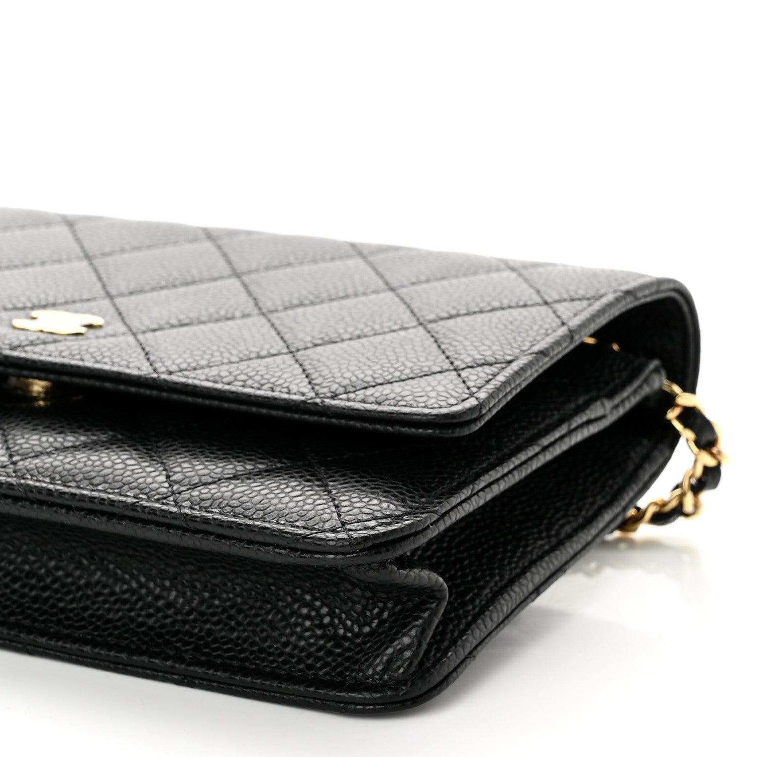 Chanel Caviar Quilted Wallet On Chain WOC Black 11 of 12