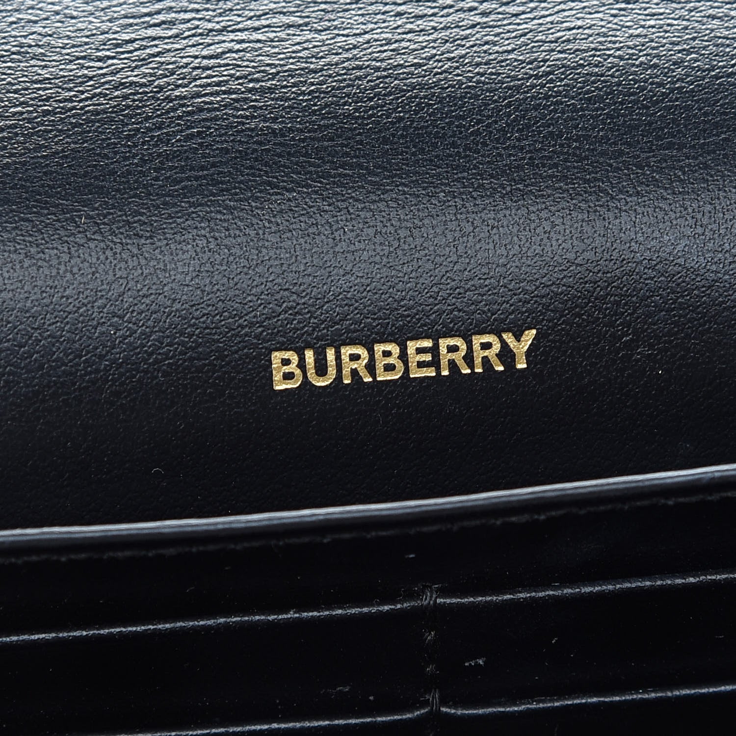 Burberry Grainy Calfskin Vintage Check Hampshire Crossbody Black 5 of 8