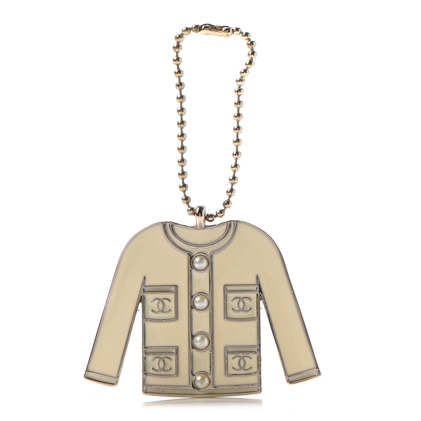 Pearl Enamel Blazer Jacket Charm