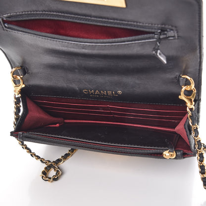 Chanel Lambskin Quilted Golden Class Wallet on Chain WOC Black 5 of 8