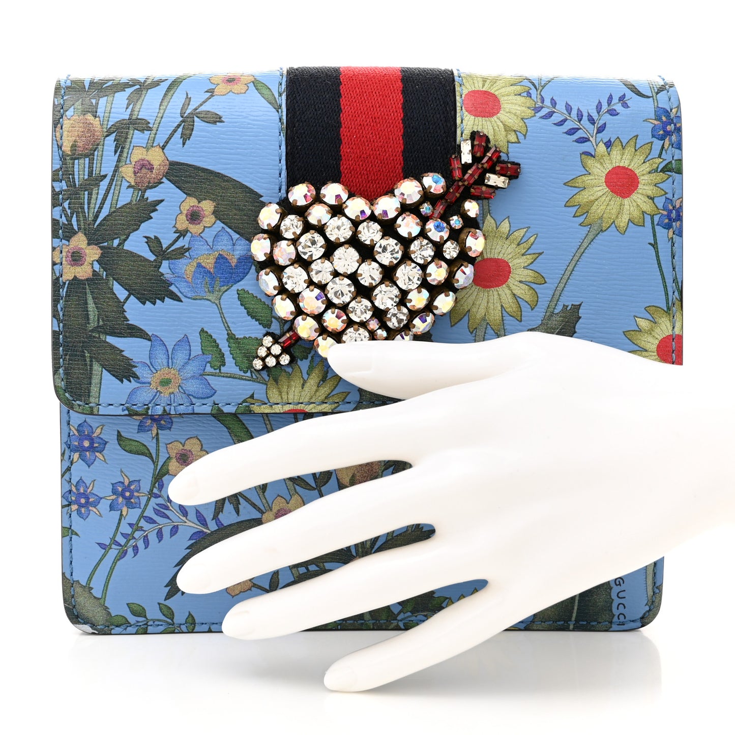 Calfskin Web New Flora Crystal Heart Totem Azure