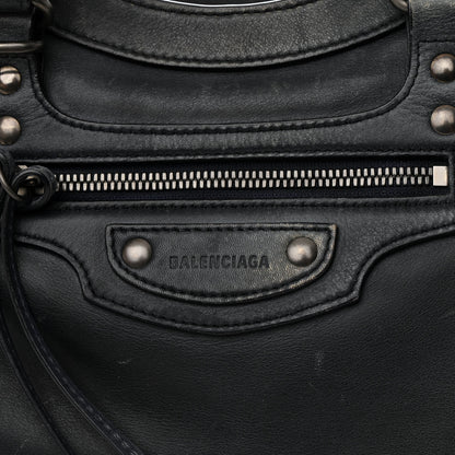 Balenciaga Used Calfskin Silver Hardware Neo Classic City Navy 6 of 18