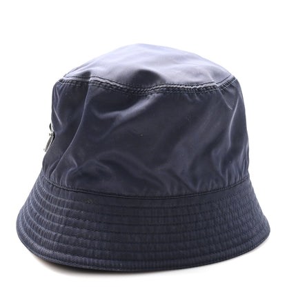 Prada Re-Nylon Metal Triangle Logo Womens Bucket Hat XL Black 4 of 9