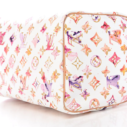 Louis Vuitton Watercolor Aquarelle Speedy 30 White 8 of 9
