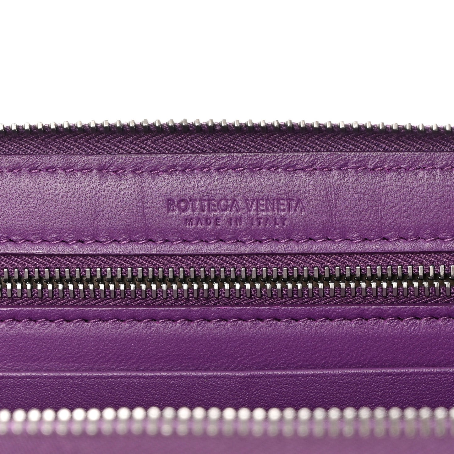 Nappa Intrecciato Zip Around Wallet Monalisa