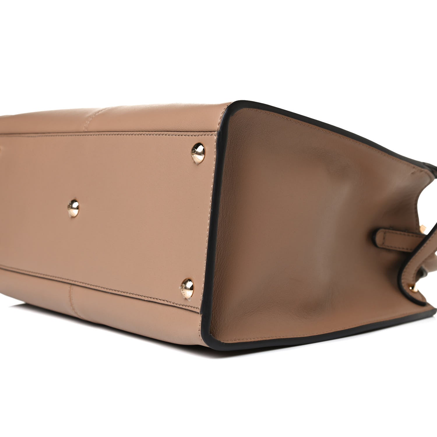 Fendi Vitello Seta Nabuk Pequin Medium Peekaboo X-Lite Cuoio Tabacco Moro 11 of 13