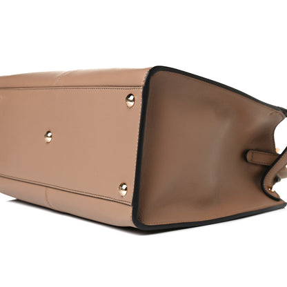 Fendi Vitello Seta Nabuk Pequin Medium Peekaboo X-Lite Cuoio Tabacco Moro 11 of 13