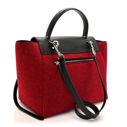 Celine Felt Smooth Calfskin Mini Belt Bag Red 3 of 9