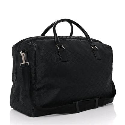 Gucci Denim Monogram Large Duffle Black 2 of 9