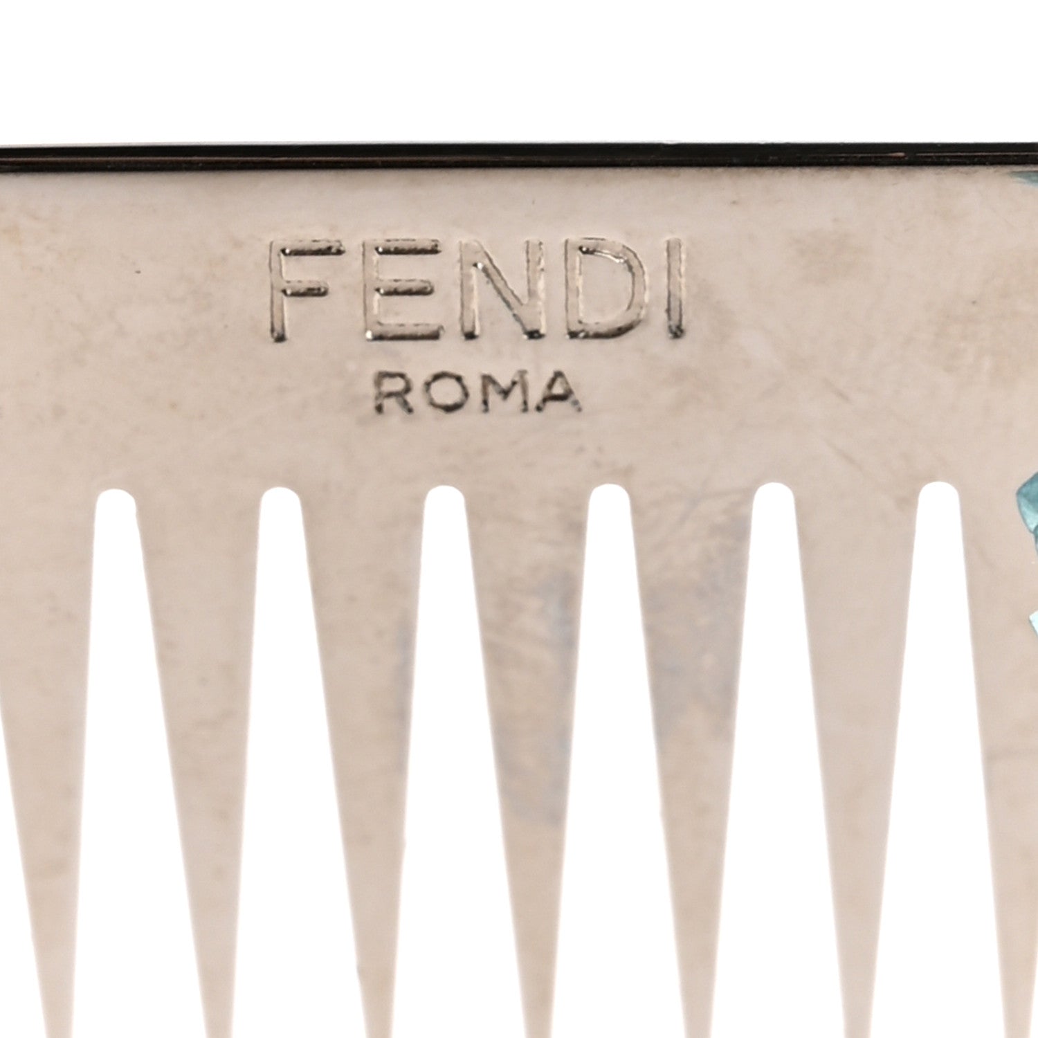 Fendi Fox Goat Mink Fur Nappa Crystal Studded Mini Karlito Tuxedo Bag Charm White Multicolor 5 of 6