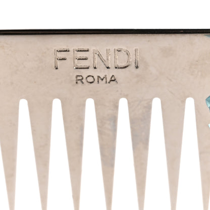Fendi Fox Goat Mink Fur Nappa Crystal Studded Mini Karlito Tuxedo Bag Charm White Multicolor 5 of 6