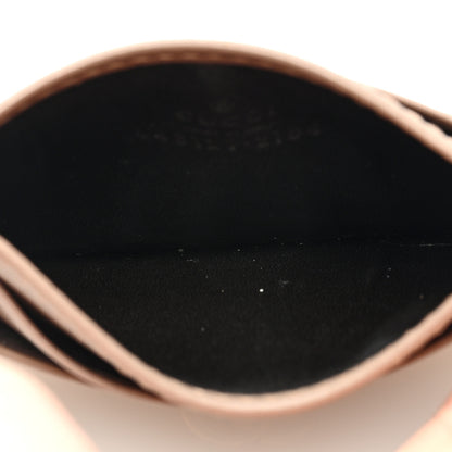Gucci Calfskin Matelasse GG Marmont Card Holder Porcelain Rose 5 of 6