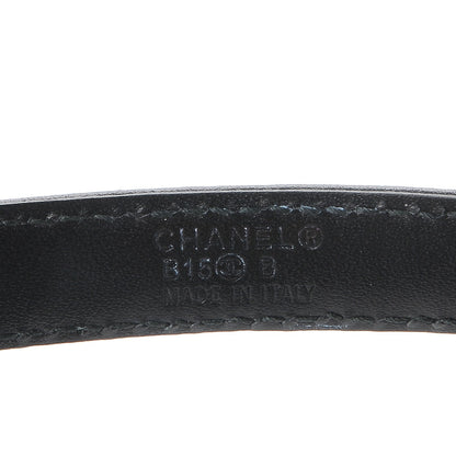 Chanel Lambskin Quilted CC Belt 75 30 Black 6 of 8