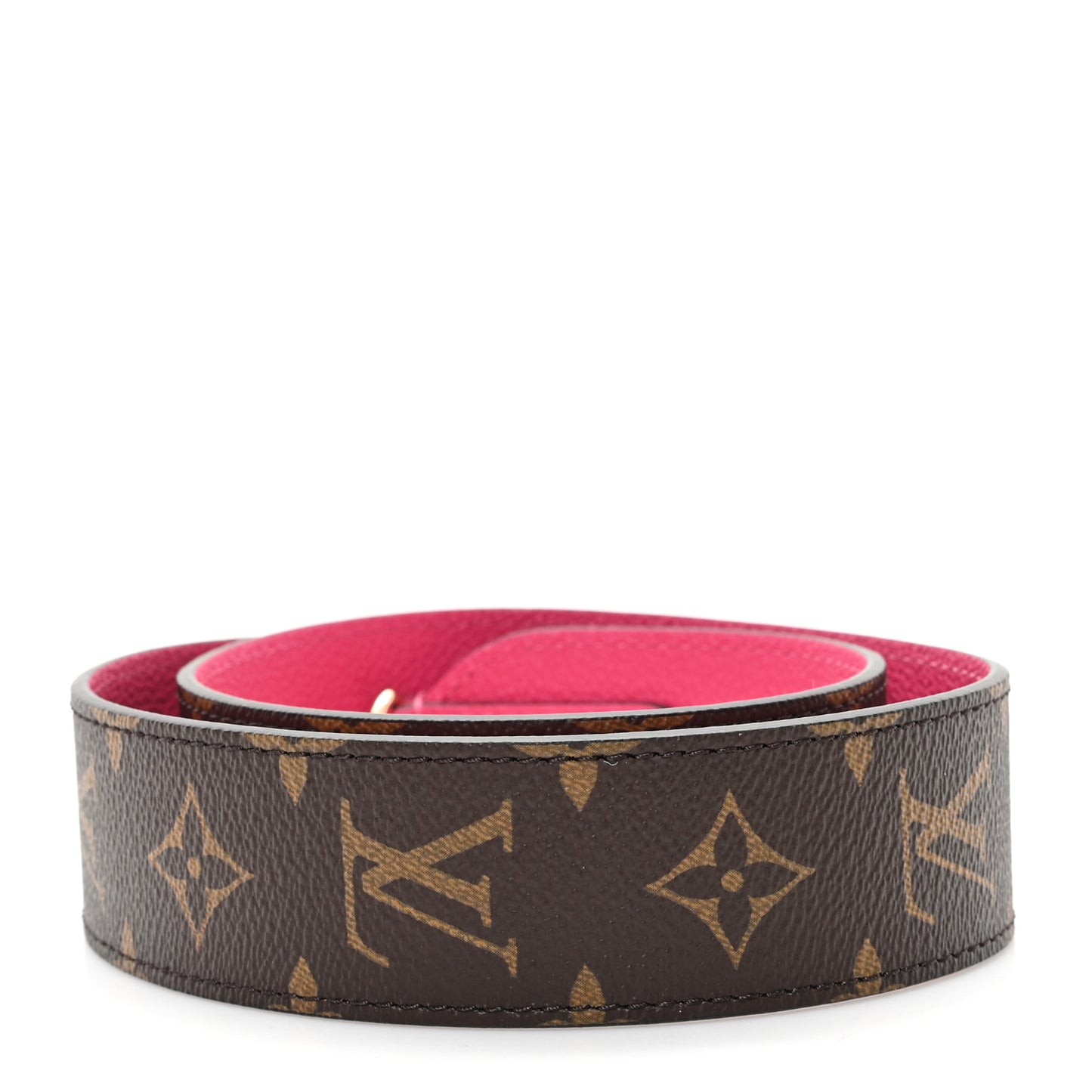 Monogram Bandouliere Shoulder Strap Hot Pink