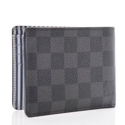 Louis Vuitton Damier Graphite Trunks and Locks Multiple Wallet 3 of 6