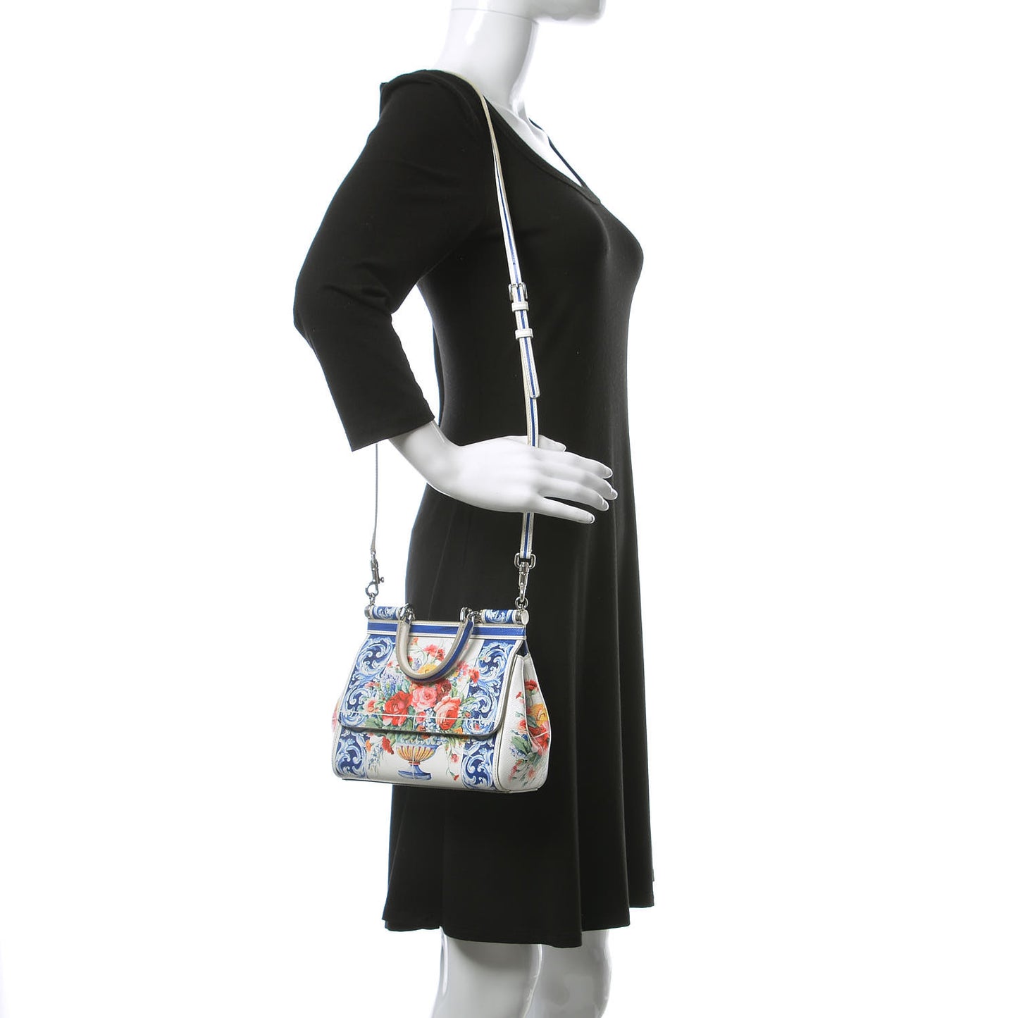 Dauphine Majolica Print Small Miss Sicily Satchel Multi