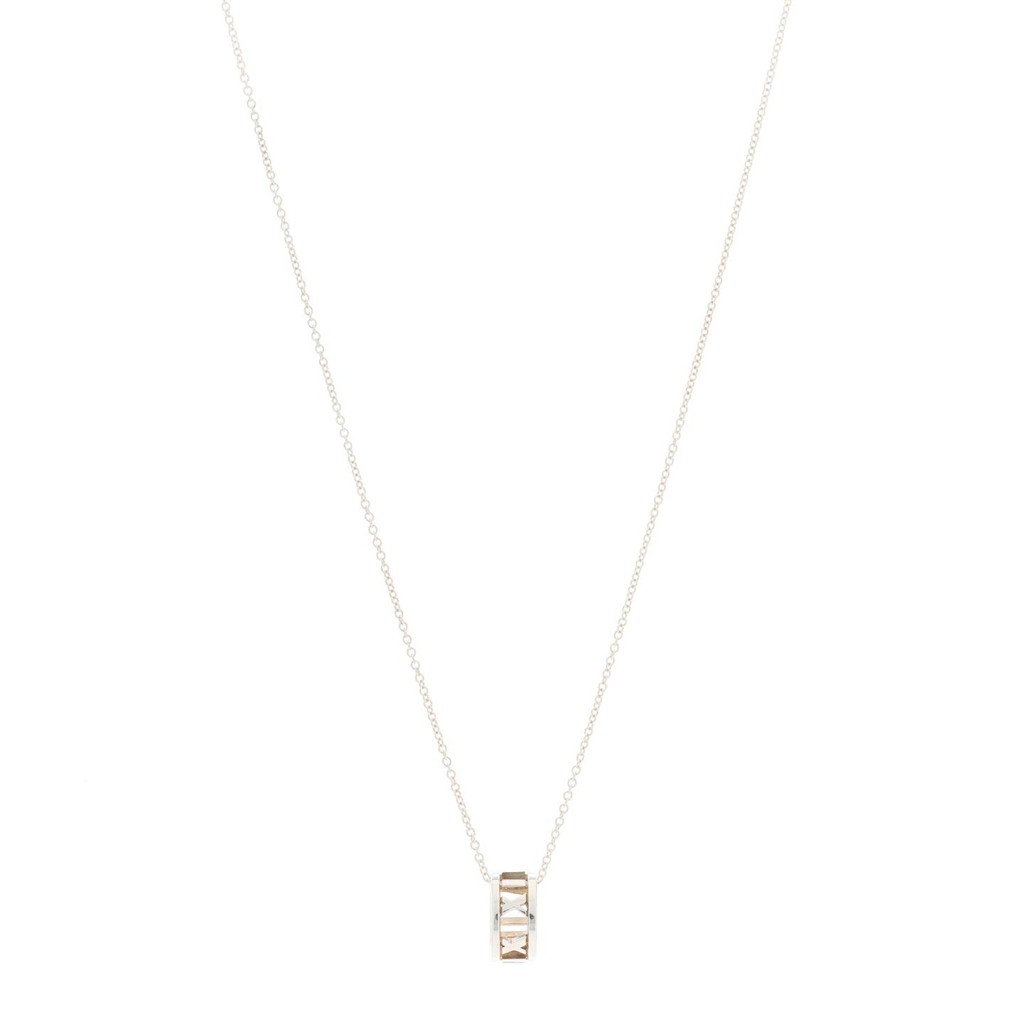 Sterling Silver Atlas Open Pendant Necklace