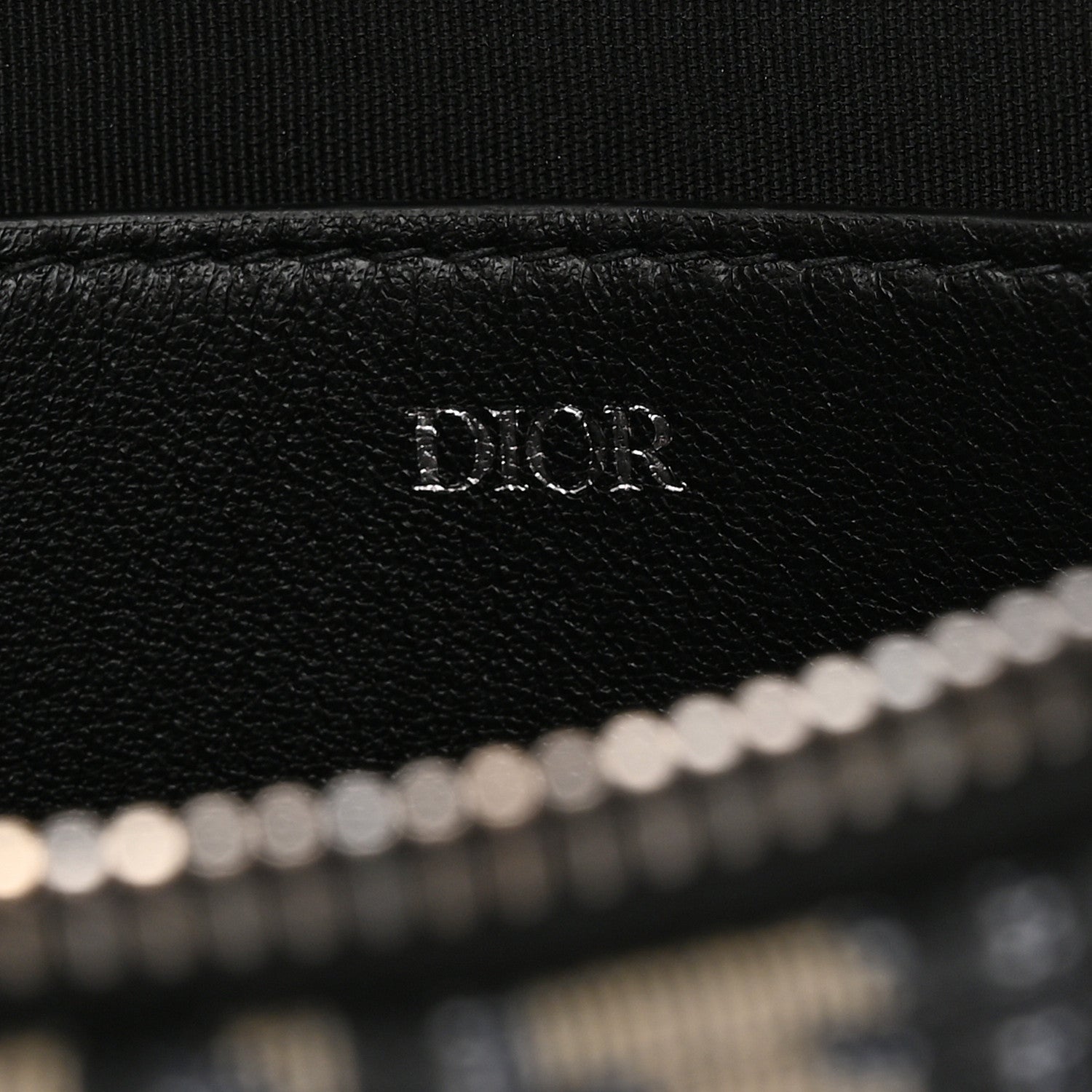 Christian Dior Oblique A4 Flat Pouch Clutch Blue 6 of 12