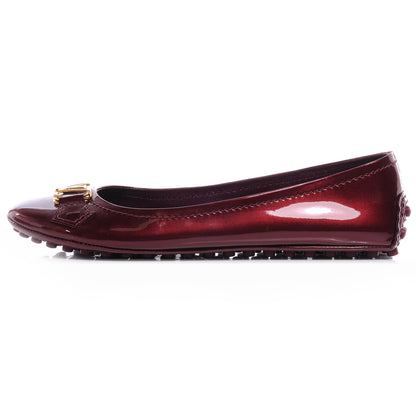 Louis Vuitton Patent Oxford Ballerina Flats 6.5 Rouge Fauviste 1 of 7