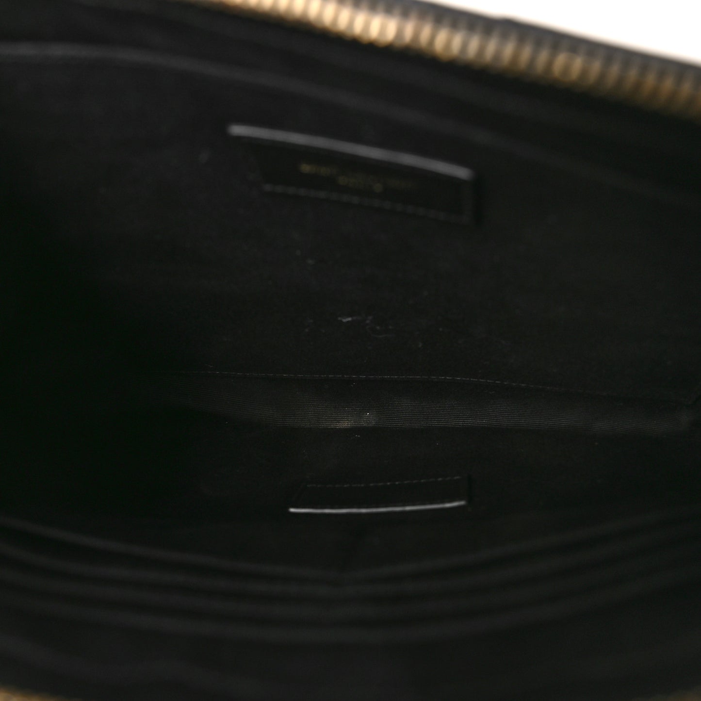 Calfskin Matelasse Monogram Cassandre Tablet Pouch Black