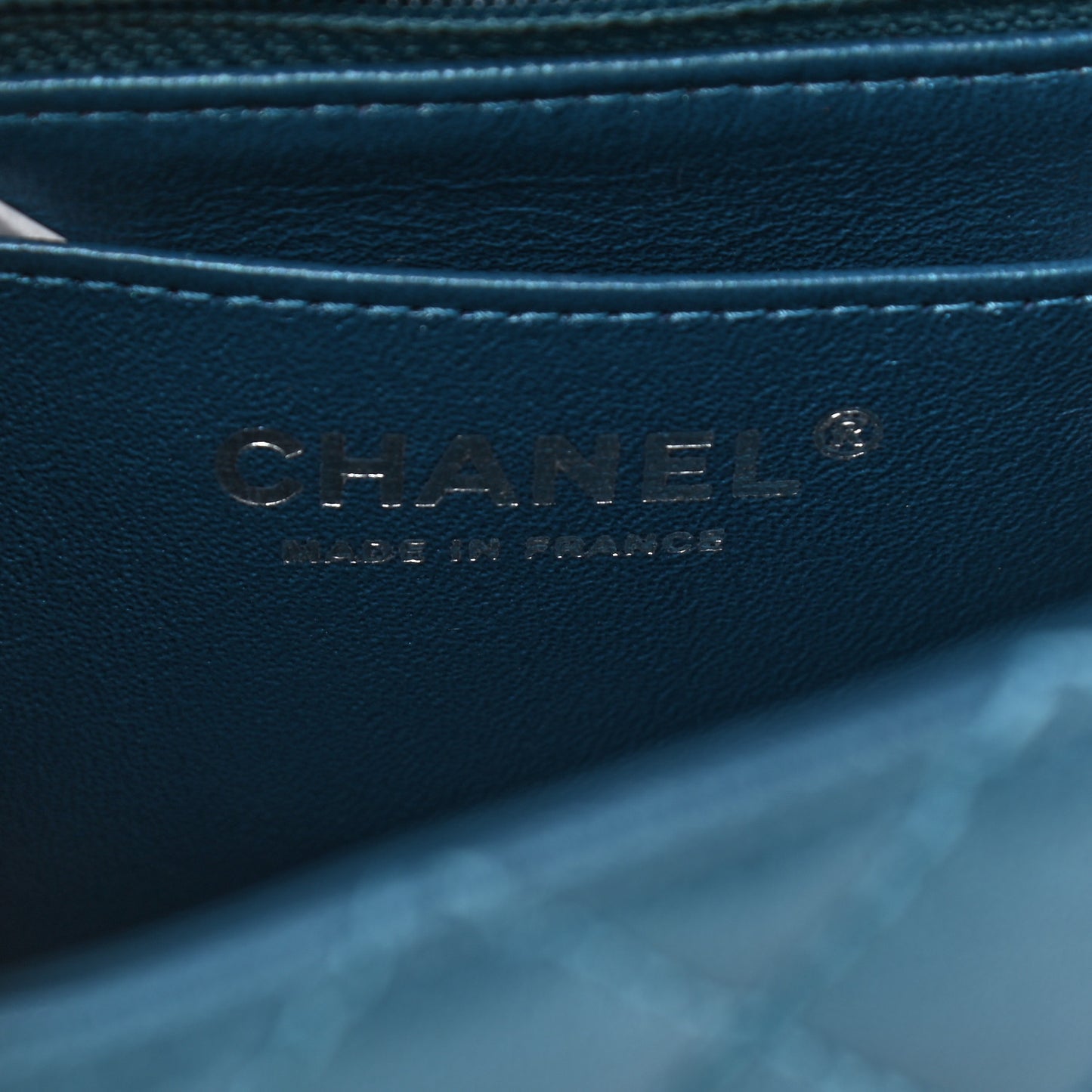 Metallic Sheepskin Quilted 2.55 Reissue Mini Flap Blue