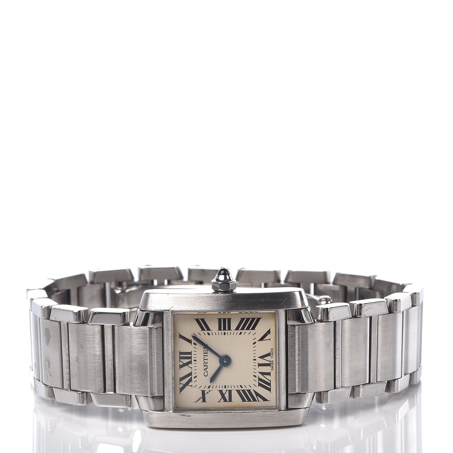 Cartier Stainless Steel 20mm Tank Francaise Quartz Watch 3 of 6