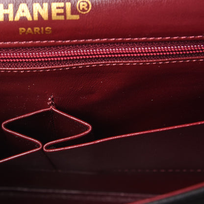 Chanel Lambskin Quilted Medium Double Flap Black 10 of 12