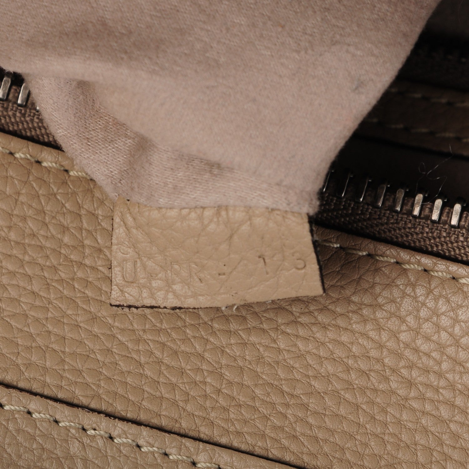 Celine Drummed Calfskin Mini Luggage Dune 8 of 10