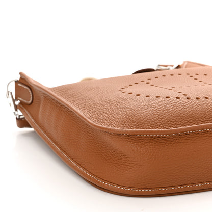 Hermes Taurillon Clemence Amazone Evelyne PM III Gold 9 of 10