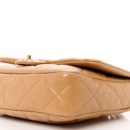 Chanel Lambskin Quilted Large CC Funky Town Flap Beige 11 of 12