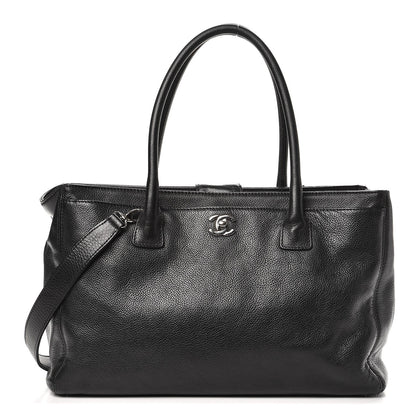 Chanel Calfskin Cerf Executive Shopper Tote Black 19 of 19