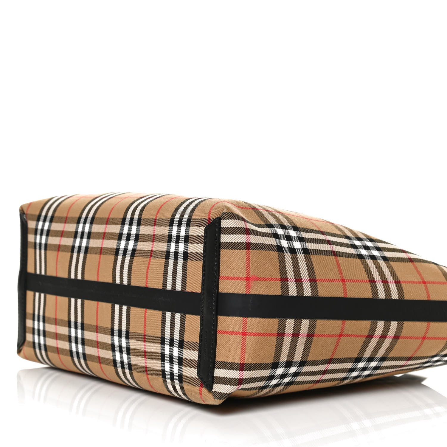 Burberry Vintage Check Medium The Giant Reversible Tote Antique Yellow Bright Red 10 of 25