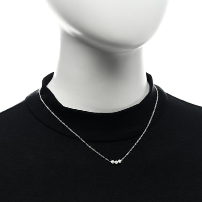 Christian Dior 18K White Gold Diamond Mimirose Pendant Necklace 2 of 6