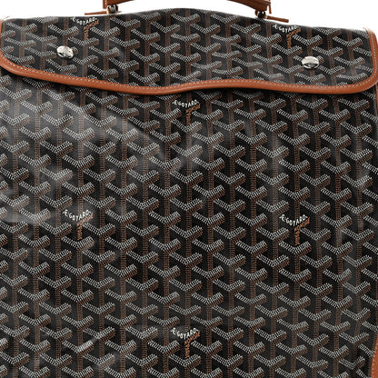 Goyard Goyardine Saint Leger Soft Briefcase Backpack Black Gold 7 of 11
