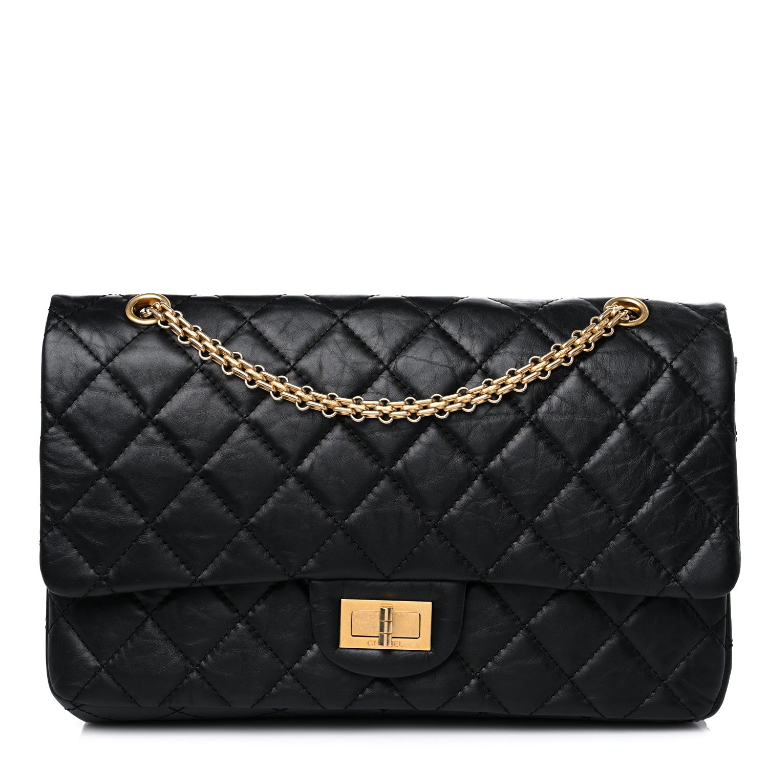 Chanel Aged Calfskin Quilted 2.55 Reissue 227 Flap Black 1 of 10