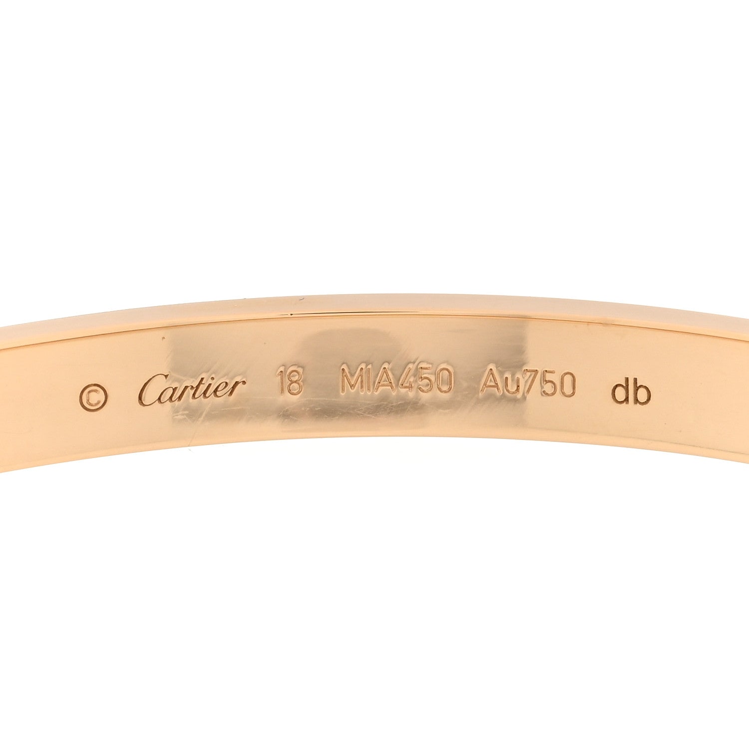 Cartier 18K Yellow Gold LOVE Bracelet 18 3 of 8