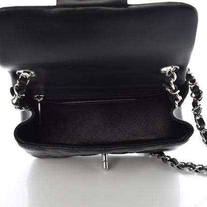 Chanel Lambskin Quilted Mini Square Flap Black 5 of 10