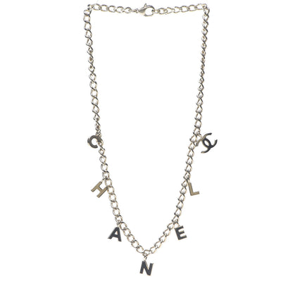 Chanel Logo Necklace Gold 2 of 3