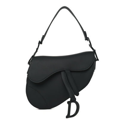 Christian Dior Ultra Matte Calfskin Saddle Bag Black 1 of 10
